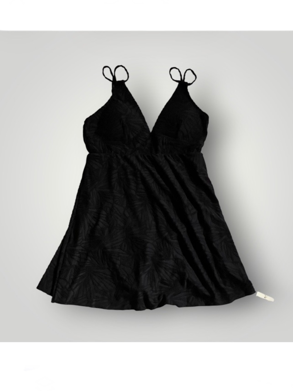 New HALARA Backless Cut Out 2-1 Mini Swim Dress